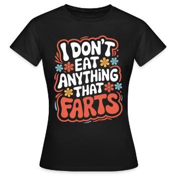 Végétarien Végétalien Végétarien Végétarien - T-shirt Femme - noir - Devant - AI Model Female 172 dark (172cm)