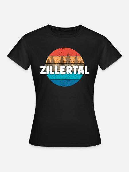 Zillertal - Frauen T-Shirt - Schwarz