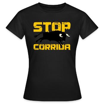 bullfight - Women's T-Shirt - black - Front - AI Model Female 172 dark (172cm)