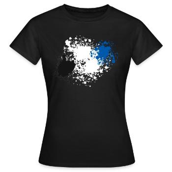 Black-White-Blue - Women's T-Shirt - black - Front - AI Model Female 172 dark (172cm)