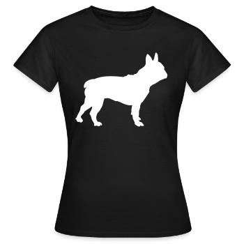 Bouledogue français - T-shirt Femme - noir - Devant - AI Model Female 172 dark (172cm)