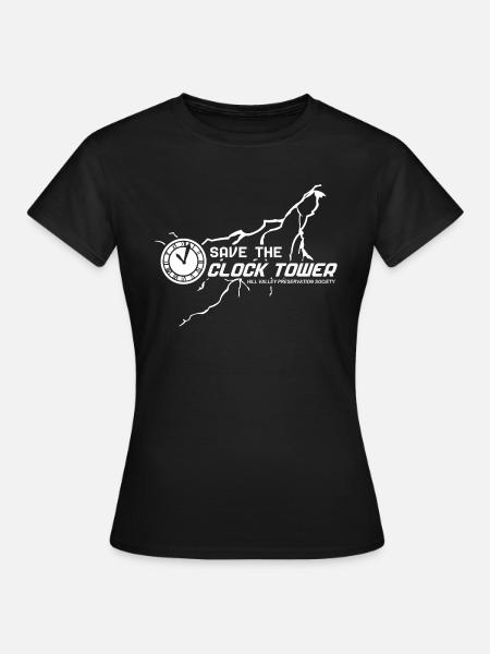 Save The ClockTower T Shirt - Dame-T-shirt - sort