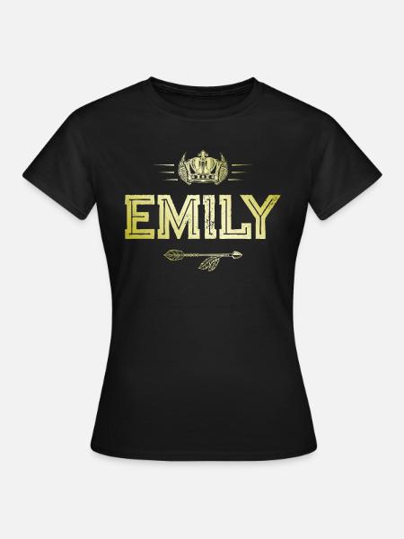 Emily - Frauen T-Shirt - Schwarz