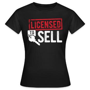 Immobilien-Händler Für Immobilien-Makler - Frauen T-Shirt - Schwarz - Vorne - AI Model Female 172 dark (172cm)