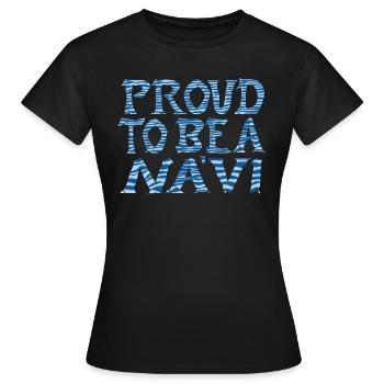 na ́vi saying - Women's T-Shirt - black - Front - AI Model Female 172 dark (172cm)