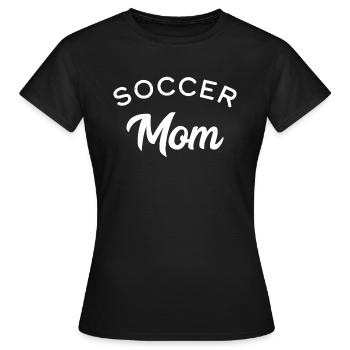 Maman de soccer - T-shirt Femme - noir - Devant - AI Model Female 172 dark (172cm)