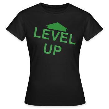 Grüner Pfeil nach oben - Frauen T-Shirt - Schwarz - Vorne - AI Model Female 172 dark (172cm)
