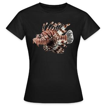 Rotfeuerfische sind Raubtiere - Frauen T-Shirt - Schwarz - Vorne - AI Model Female 172 dark (172cm)