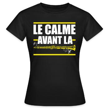 Humour Clarinette - T-shirt Femme - noir - Devant - AI Model Female 172 dark (172cm)