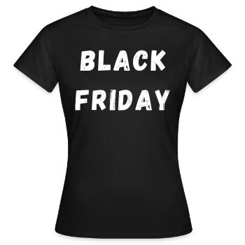 Schwarzer Freitag weiß - Frauen T-Shirt - Schwarz - Vorne - AI Model Female 172 dark (172cm)