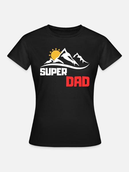 Super Papa - Frauen T-Shirt - Schwarz
