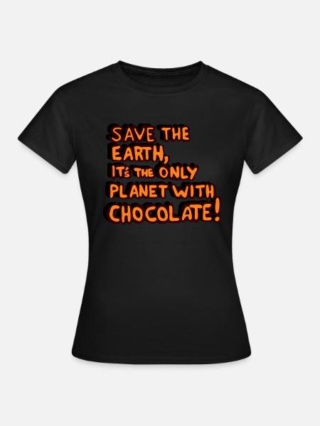 Conservez le chocolat - T-shirt Femme - noir