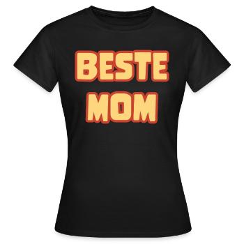Supermama in Comic-Schrift - Frauen T-Shirt - Schwarz - Vorne - AI Model Female 172 dark (172cm)