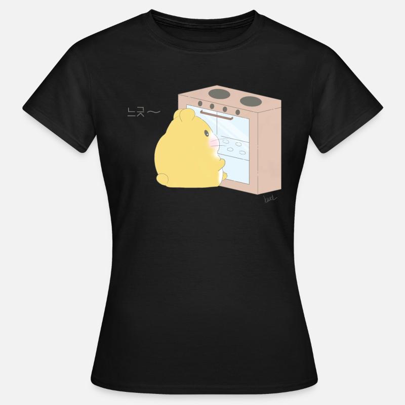 Hamster Baking - Women's T-Shirt - black