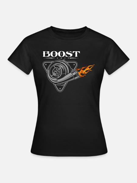 BOOST POWER - Frauen T-Shirt - Schwarz