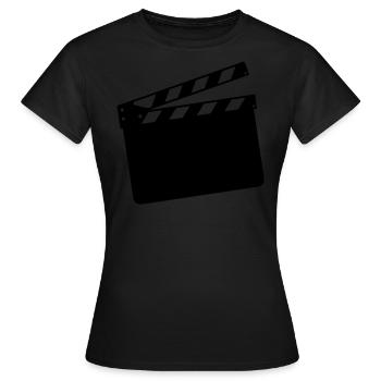 clap cinema 1 - T-shirt Femme - noir - Devant - AI Model Female 172 dark (172cm)