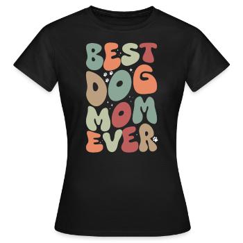 Meilleure maman de chien de tous les temps - T-shirt Femme - noir - Devant - AI Model Female 172 dark (172cm)