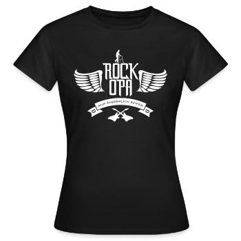 Rock Opa - Frauen T-Shirt - Schwarz - Vorne - AI Model Female 172 dark (172cm)