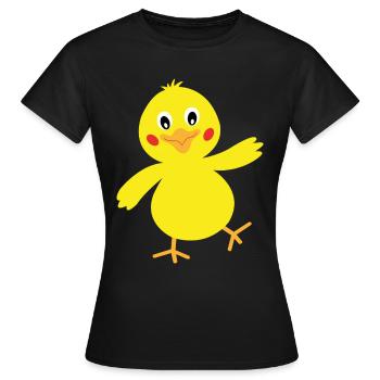 chick - Women's T-Shirt - black - Front - AI Model Female 172 dark (172cm)
