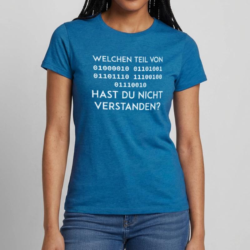 Nerd binary funny gift geek programmer Women's T-Shirt