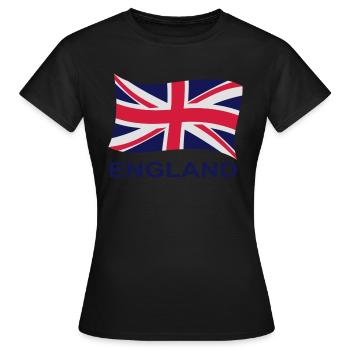 drapeau anglais 2 - T-shirt Femme - noir - Devant - AI Model Female 172 dark (172cm)