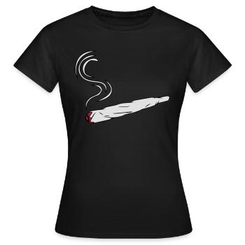 kiffen joint design - Frauen T-Shirt - Schwarz - Vorne - AI Model Female 172 dark (172cm)
