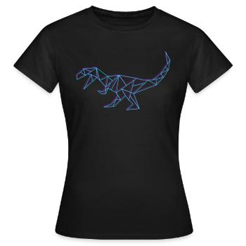 Neon Raptor - Frauen T-Shirt - Schwarz - Vorne - AI Model Female 172 dark (172cm)