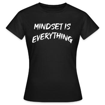 Mindset is everything - Women's T-Shirt - black - Front - AI Model Female 172 dark (172cm)