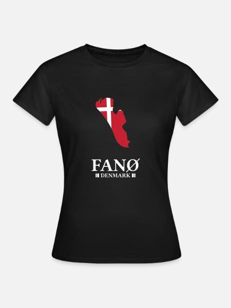 Insel Fanö - Dänemark Urlaub Souvenir - Frauen T-Shirt - Schwarz