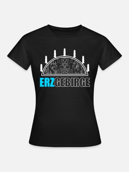 Schwibbogen Erzgebirge - Frauen T-Shirt - Schwarz