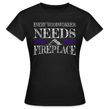 love axes safety helmet - Women's T-Shirt - black - Front - AI Model Female 172 dark (172cm)