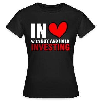 Buy and hold - Women's T-Shirt - black - Front - AI Model Female 172 dark (172cm)