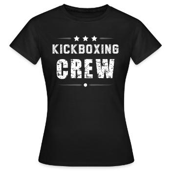 Kickboxing Crew - Frauen T-Shirt - Schwarz - Vorne - AI Model Female 172 dark (172cm)