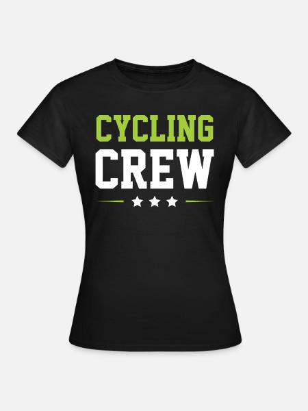 Cycling Crew - Frauen T-Shirt - Schwarz