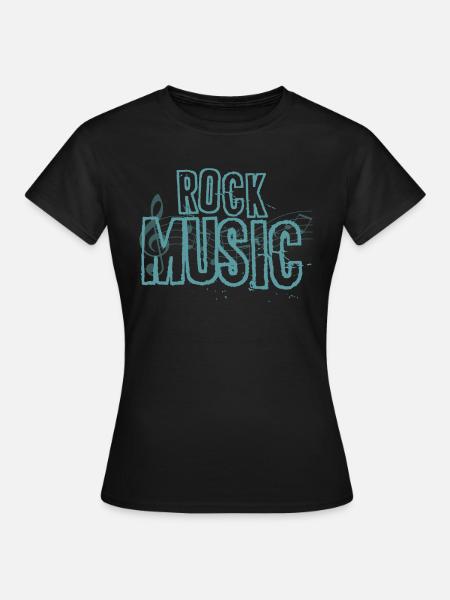 Rock music design heavy metal rock music - Women's T-Shirt - black