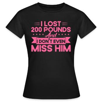 Auflösung der Ehe Geschieden Ex Partner Geschenk - Frauen T-Shirt - Schwarz - Vorne - AI Model Female 172 dark (172cm)