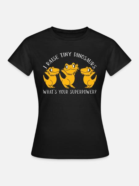 Bartagame Bearded Dragon - Frauen T-Shirt - Schwarz