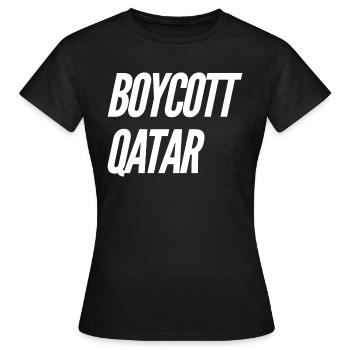 Coupe du Monde Qatar - T-shirt Femme - noir - Devant - AI Model Female 172 dark (172cm)