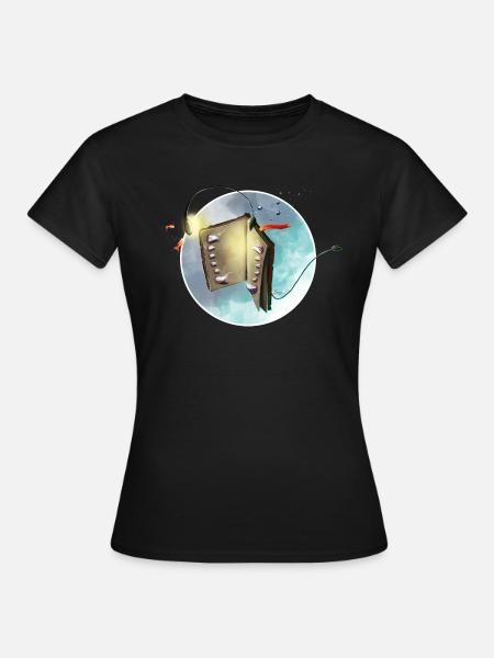 Das Buch des Abgrunds - Frauen T-Shirt - Schwarz