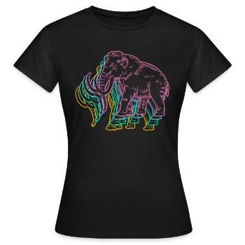 Mammouth - T-shirt Femme - noir - Devant - AI Model Female 172 dark (172cm)