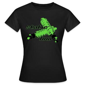 staticlow 4 - Frauen T-Shirt - Schwarz - Vorne - AI Model Female 172 dark (172cm)