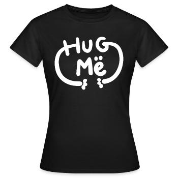 Umarmung - Frauen T-Shirt - Schwarz - Vorne - AI Model Female 172 dark (172cm)