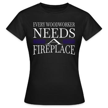 dad gift idea tree feller lumber birthday - Frauen T-Shirt - Schwarz - Vorne - AI Model Female 172 dark (172cm)