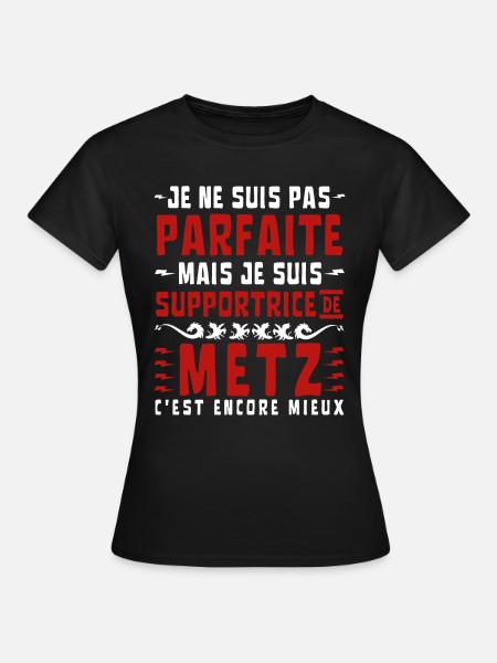 Femme Supportrice Metz - T-shirt Femme - noir