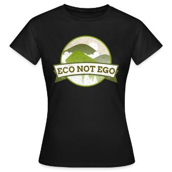 Öko statt Ego - Frauen T-Shirt - Schwarz - Vorne - AI Model Female 172 dark (172cm)