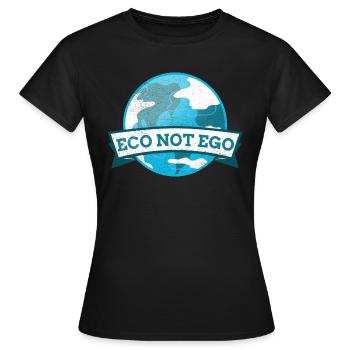 Öko statt Ego - Frauen T-Shirt - Schwarz - Vorne - AI Model Female 172 dark (172cm)