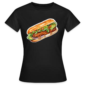 Banh Mi - Women's T-Shirt - black - Front - AI Model Female 172 dark (172cm)