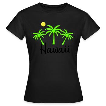 Hawaï - T-shirt Femme - noir - Devant - AI Model Female 172 dark (172cm)
