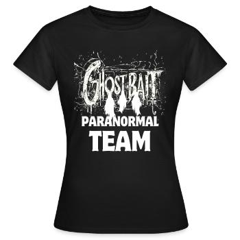 L’équipe paranormale de GhostBait - T-shirt Femme - noir - Devant - AI Model Female 172 dark (172cm)