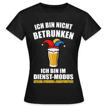 Je ne suis pas ivre - Carnaval - T-shirt Femme - noir - Devant - AI Model Female 172 dark (172cm)